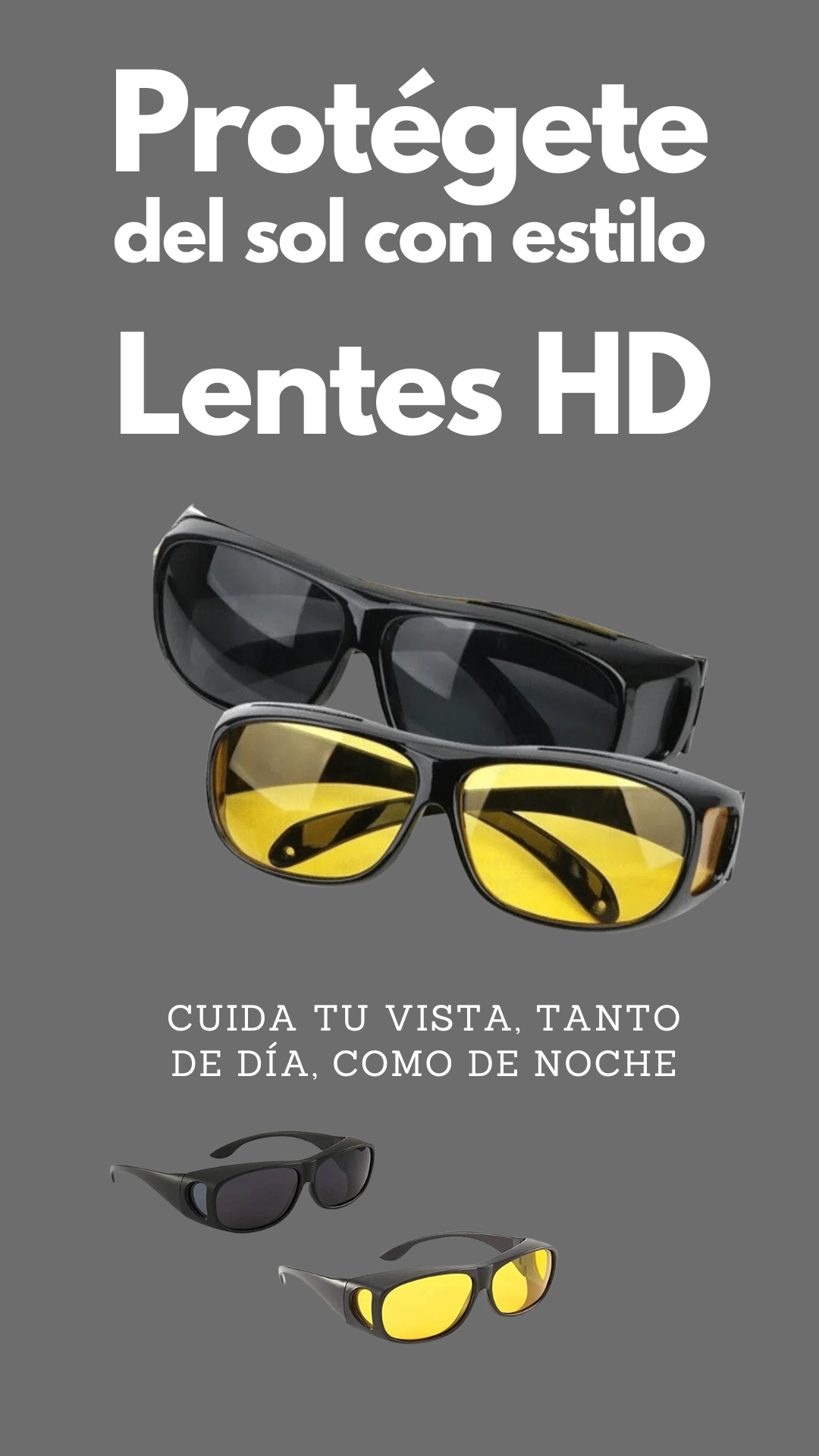 Lentes Visión HD para día y noche